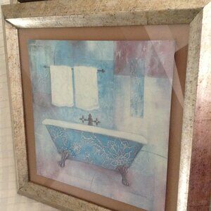 Bathroom Decor Wall Art PAIR Of Pictures